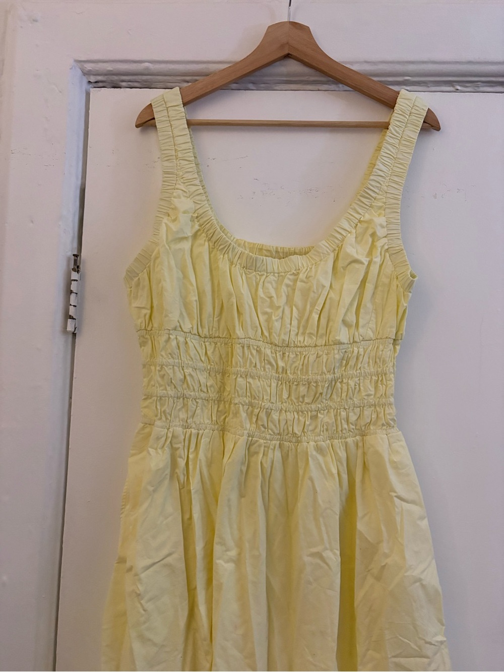 LOFT Poplin Smocked Maxi Pocket Dress - Picture 2 of 6
